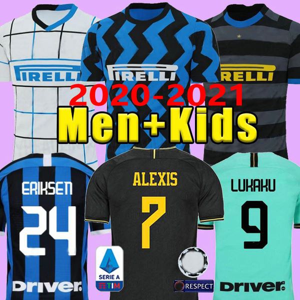 

2020 achraf hakimi jerseys eriksen lukaku lautaro 2021 soccer jersey sensi barella 19 20 21 football kit shirts men kids sets uniform, Black;yellow