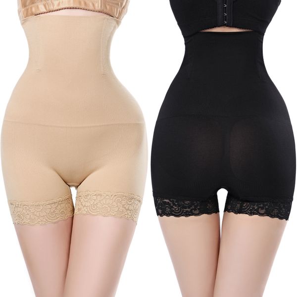 

body shapers women sheath seamless women shaper control panties slimming shapewear brief high waist belly control shapewear pants shorts, Black;white