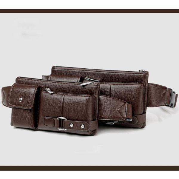 

men sling pack chest shoulder crossbody bag biker satchel waist purse men waist bag pack purse waterproof travel phone belt