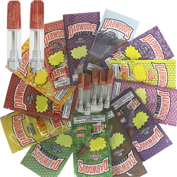 

Dabwoods картридж Упаковка 510 Масло Vape Pen Картриджи 0,8 мл 1мл Керамическая Coil Vape Тележки E Сигареты Vape тележки Пустые Форсунки