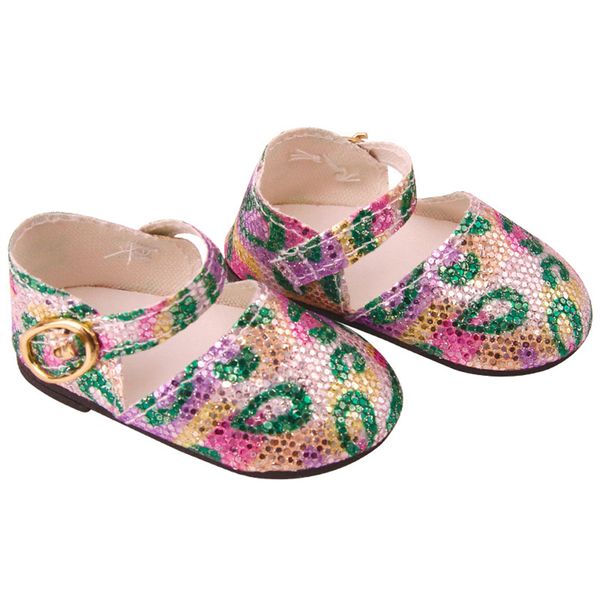 

cute sequins flat shoes for 18 inch doll shoes dolls girls accessories