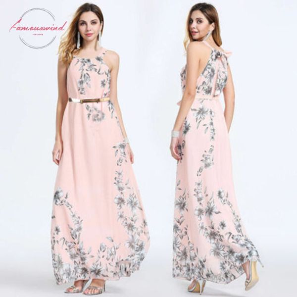 

2020 casual dresses new women summer casual floral sleeveless evening party club wear long dress, Black;gray