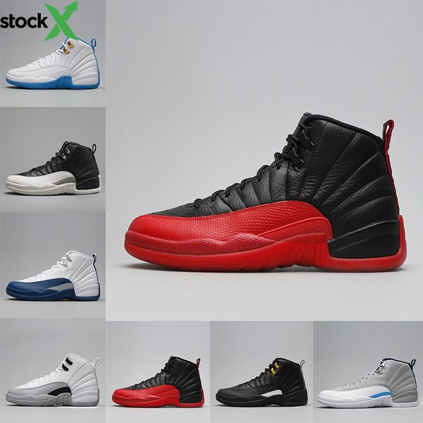 

12 xii mans basketball shoes sneakers women taxi playoffs gamma blue grey sports running shoes for men us 5.5-13, Black