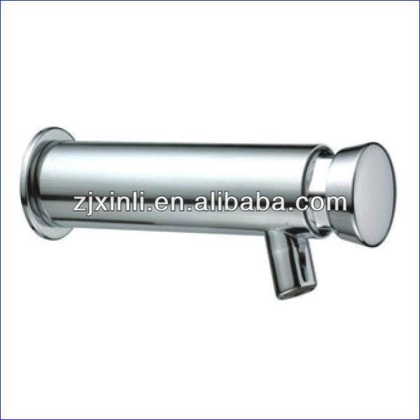 

luxury wall mounted 3 models self-closing tap brass time delay water tap chrome color delay faucet