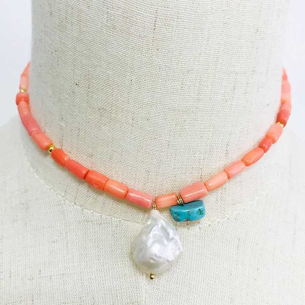 

adjustable bohemia summer choker necklace fashion handmade beaded baroque pearl long necklace irregular pearl wedding jewelry, Silver