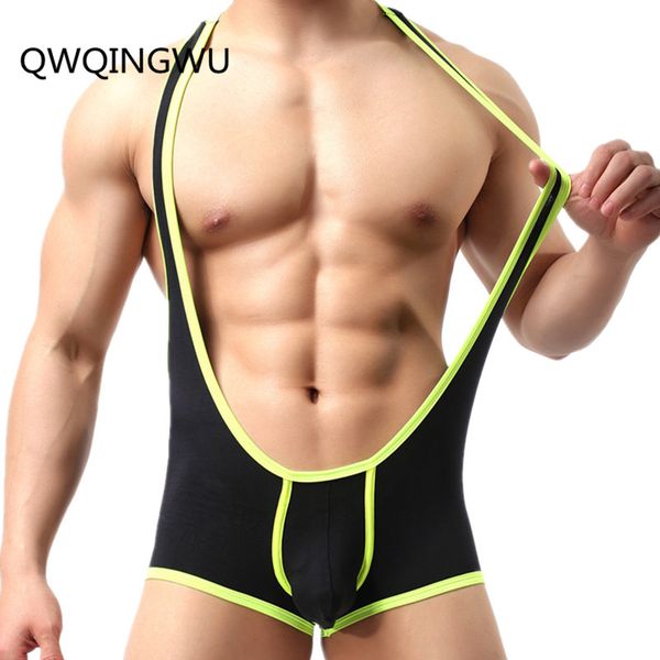 

stretch shaper tight unitard leotard men's underwear bodysuit boxers jumpsuits wrestling singlets gay jockstrap shaper, Black;brown