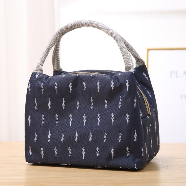 

portable lunch bag 2019 new thermal insulated lunch box tote cooler bag bento pouch container school storage bags, Blue;pink