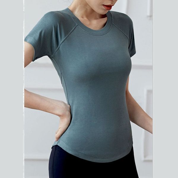 

fitness gym shirt woman activewear gym clothing crop women's t-shirt yoga sports for fitness haut 2020, White;red