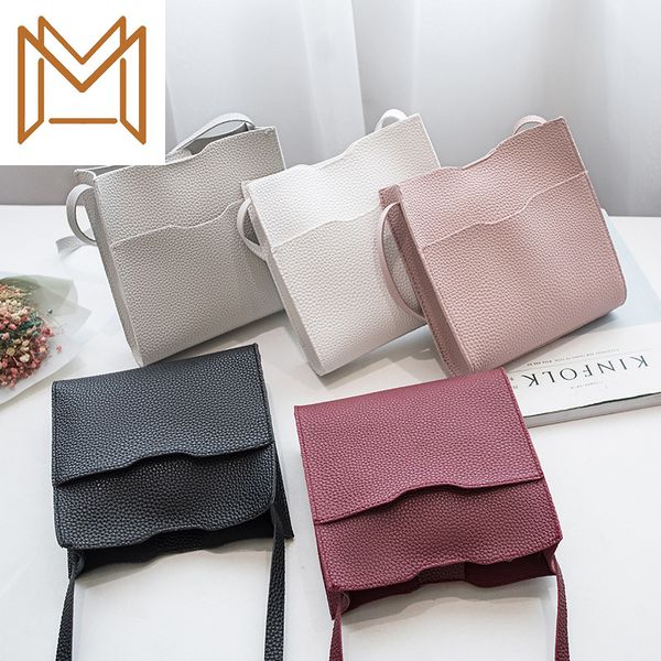 

pu litchi woman package 2019 concise magnetic buckle single shoulder span bag package