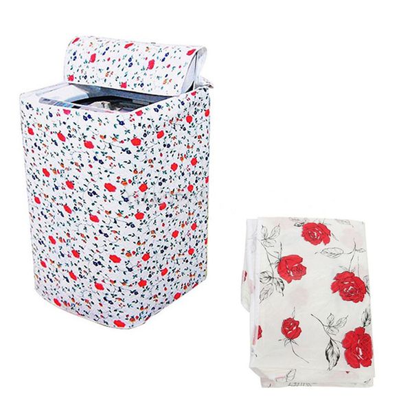 

anti-dust cover flower pattern thicker waterproof durable washing machine zippered dust cover 2019 new arrival