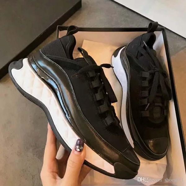 

2020 new leather women shoes luxury sneakers loafer quality kids shoes trainers mens trainers loafers flips flops espadrilles shoes011 015, Black;red