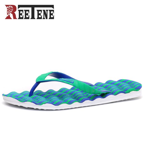 

reetene летние мужские шлепанцы тапочки для ванной комнаты летняя обувь для мужчин повседневная обувь модные пляжные сандалии zapatos hombre, Black