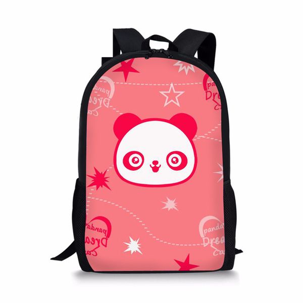 

cute cartoon pink panda childrens backpack schoolbag unicorn school bags set escolar girls travel shoulder backpacks boy
