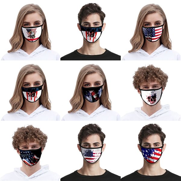 

protective ice silk cotton face mask mascherine camouflage strawberry print anti dust pm2.5 breathable mouth designer face ma#aq18