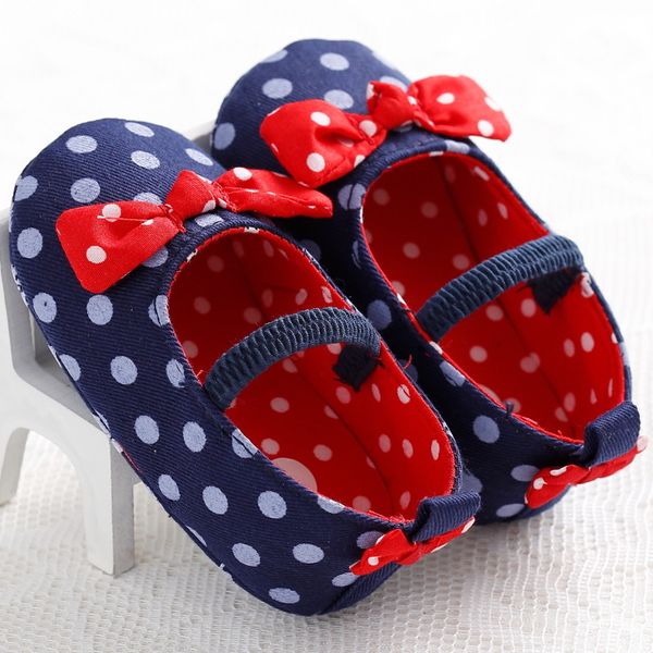 

baby girl polka dot bow princess shoes baby toddler shoes
