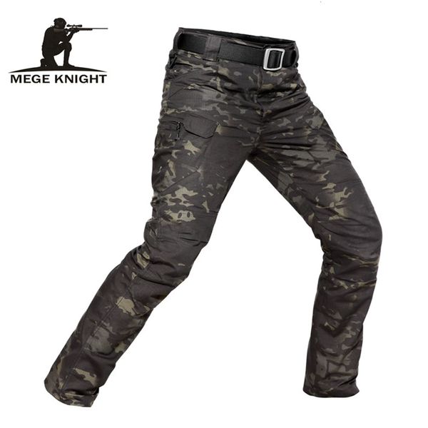 MEGE Brand Tactical Camouflage Military Casual Combat Cargo Pants Water Repellent Ripstop Pantaloni da uomo 5XL Primavera Autunno V191026