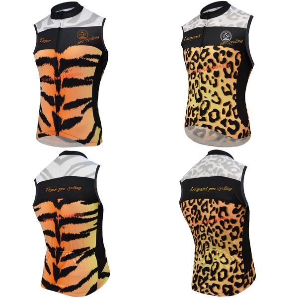 

new 2016 jiashuo leopard / tiger / pro road racing team pro cycling jersey vest cycling clothing breathing, Black