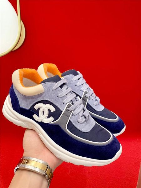 

new suede womenss casual shoes leather stitching color womenss platform casual sneakers lace-up low-popular womenss shoes 06, Black