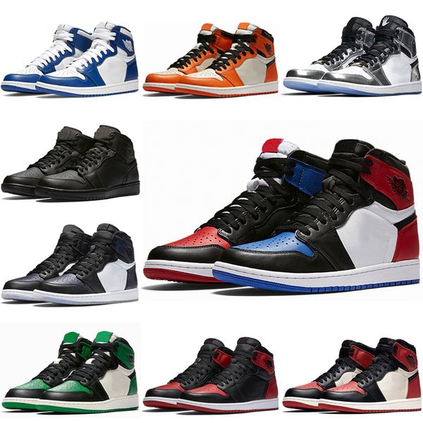 

2019 1 high og bred toe chicago banned game royal basketball shoes men 1s 3 shattered backboard shadow multicolor sneakers dabao
