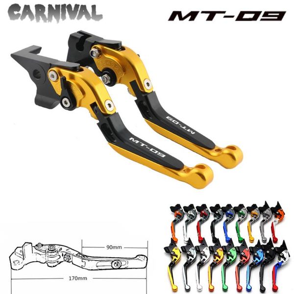 

for mt-09 2014-2020 cnc motorcycle accessories adjustable folding extendable clutch lever mt09 mt 09 fz09