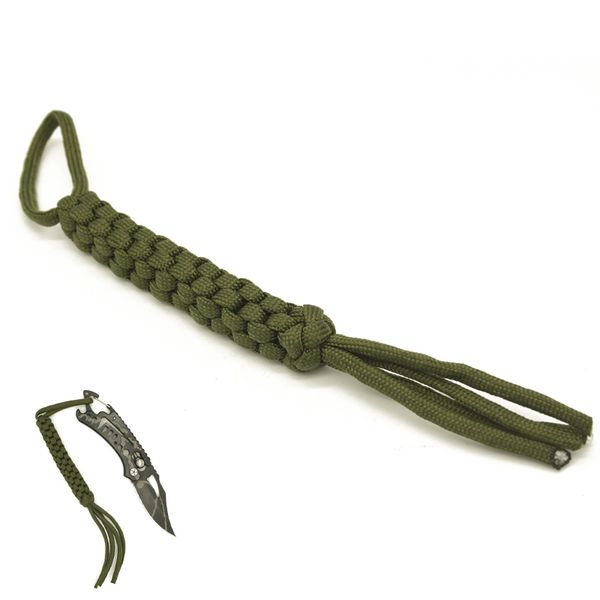 

1pc outdoor camping 7 strands pracord corn knot nylon ornaments knife pendant falling keychain diy tools emergency rope