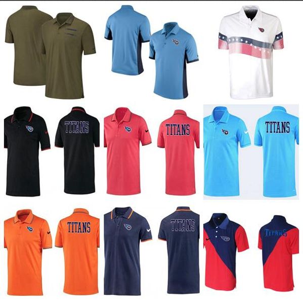 

men's tennessee style titans team stadium performance salute to service sideline polo shirt, Blue;black