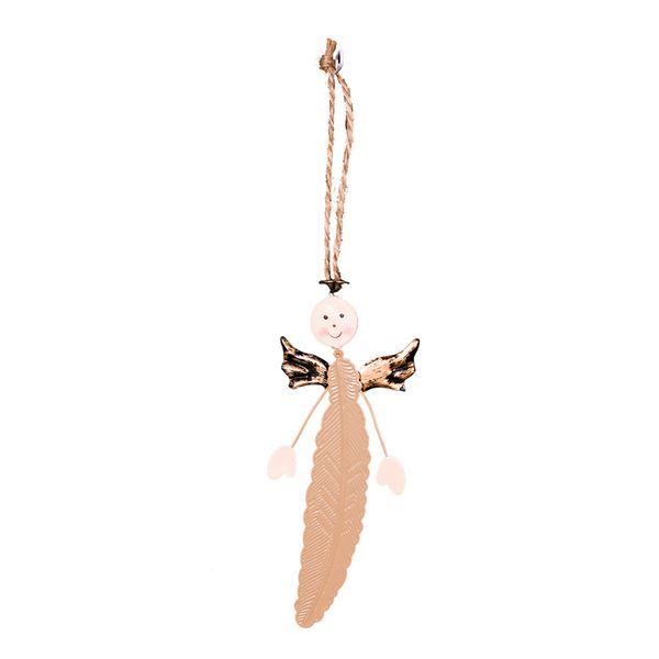 

home rope hanging kids wing elfin christmas bookmark gift lightweight toy feather shape holiday party metal decoration