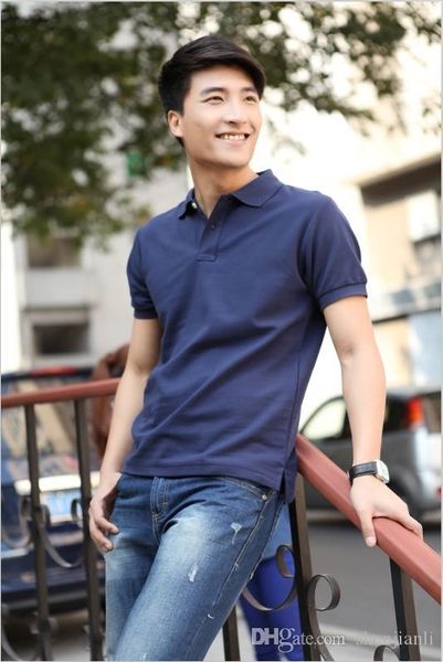 

оптовые 2016 высокое качество мода мужчин топы поло самых популярных мужчин одежда 100% хлопок мужчин с коротким рукавом поло, White;black