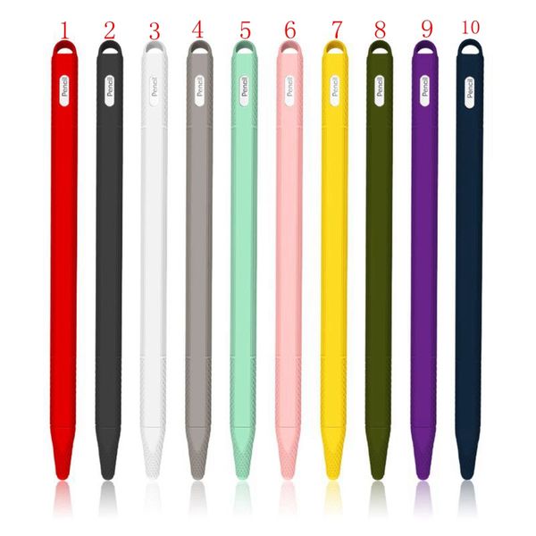 

Tablet touch tylu pen protective cover ca e pouch oft ilicone tip cap leeve anti lip for apple pencil 2