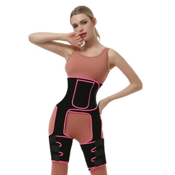 

sweat hip band waist trainer thigh trimmers slimmer body shaper belt for waist support sport workout support sweat belts, Black;gray