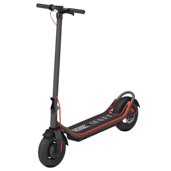 

o ex-08s-10e folding electric scooter 350w motor 10ah lcd display screen 10 inch tire - black