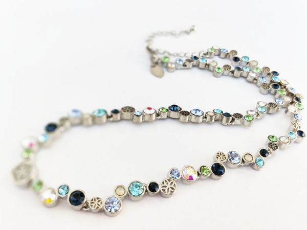 

fashion jewelry vintage beads necklace lady's women's chain sweater necklace, Silver
