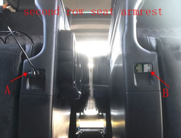 

for alphard vellfire 30 series modified second row armrest usb charging