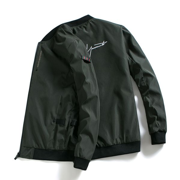 

2019 spring summer new style men stand collar casual coat korean-style teenager thin trend men's sports jacket, Black;brown