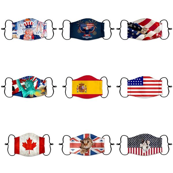 

us 2020 vote presidential election trump face mask 3d printed dust and haze proof cloth mask reusable designer mask t9i00394 #8071