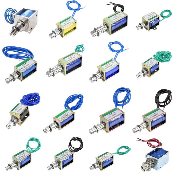 

uxcell 10mm pull type open frame solenoid electromagnet 1-60n
