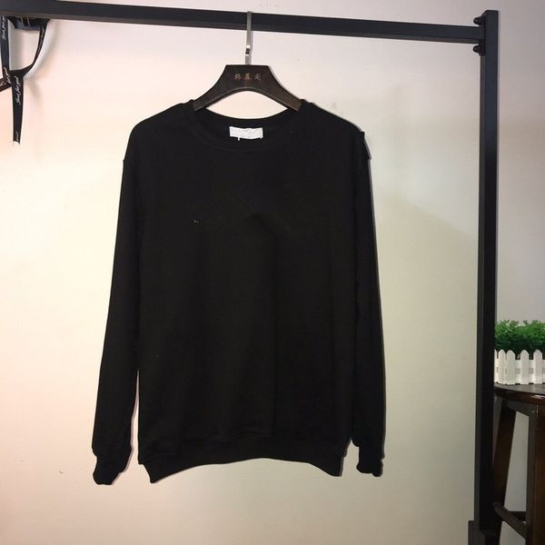 

luxury european hooded pullover logo embroidery sweaters comfortable fashion couple women mens designer hoodies, Black