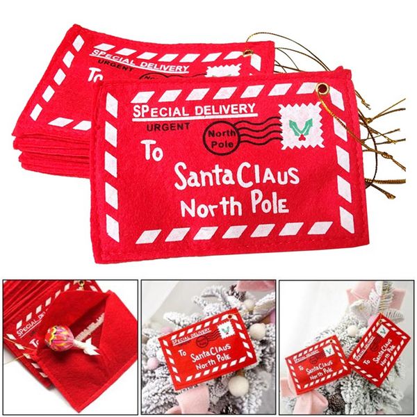 

christmas supplies christmas tree decorations pendant christmas envelope candy card bag santa gift bags red decoration dag-ship jy424