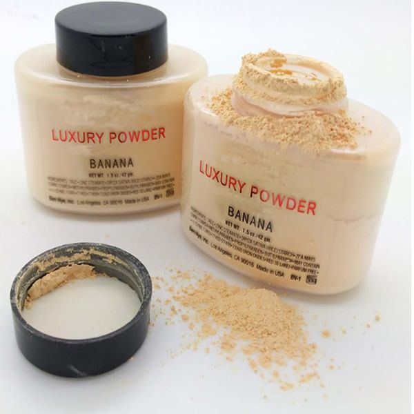 

горячий новый бренд loose powder желтый цвет матовый honey порошок для кожи puff торт waterproof make up длительные масло-контроль cosmetics