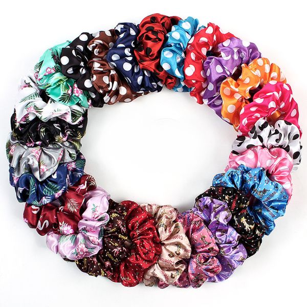 Scrunchies Headband Dot Stripe Hairbands Large Intestine Hair Ties