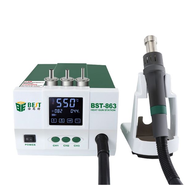 

bst-863 1200w big power heat gun lead-mart touch screen control constant temperature lcd display desoldering station