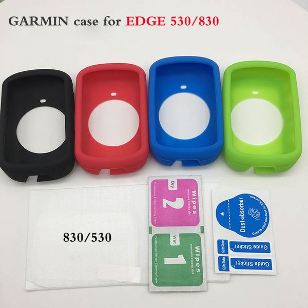 

outdoor cycling edge 530 830 computer silicone rubber protect case with screen protector for garmin edge 530 830