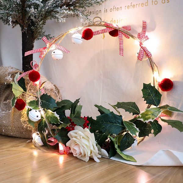 

christmas new year xmas party decoration battery powered 2m copper wire 20 led light string with pinecone ornaments for holiday