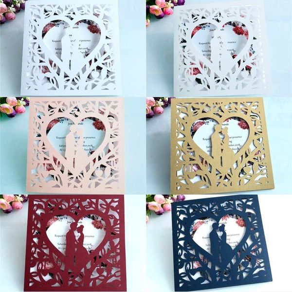 Wedding Invitation Cards Diy Personalized Hollow Bride Invitation