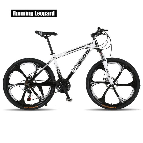 

running leopard mountain bike 26-inch steel 21-speed bikes double disc brakes variable speed road bikes racing bike