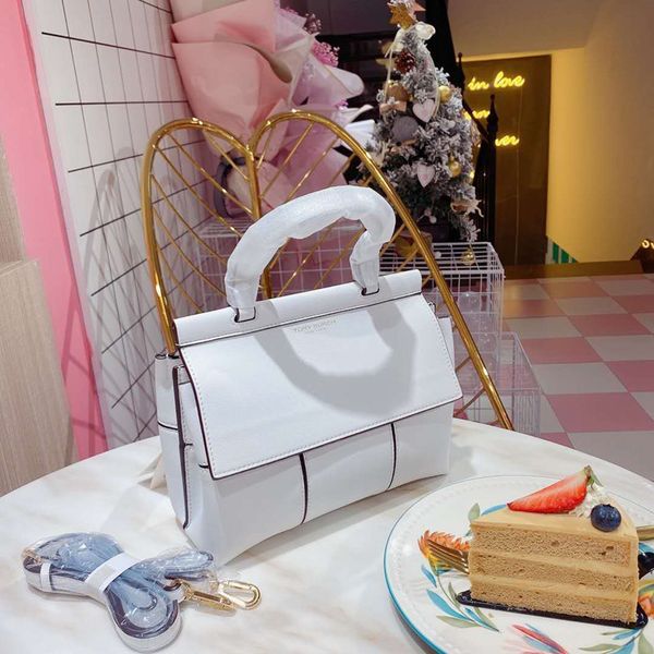 

2020 charm women designer handbag letter briefcase with shoulder strap pure color luxury single shoulder bag with gift box