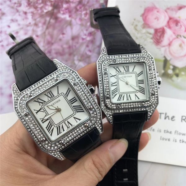 

13 cartier 13 famou de igner fa hion man women brand watch ca ual leather trap new dre luxury quartz watch quarewri twatch