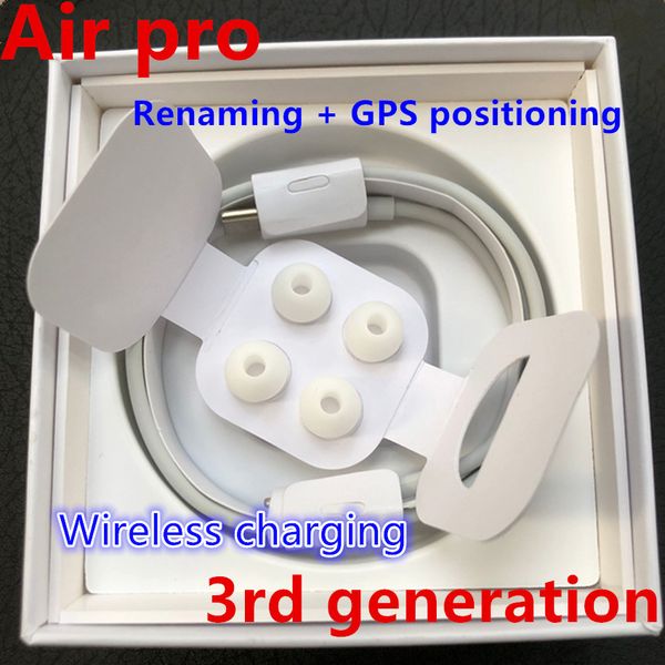 

Новые АР3 про Wireless Charging поколения 3 почки 2-го поколения наушники Датчик Rename Bluetooth наушники гарнитуры с GPS позиционирования