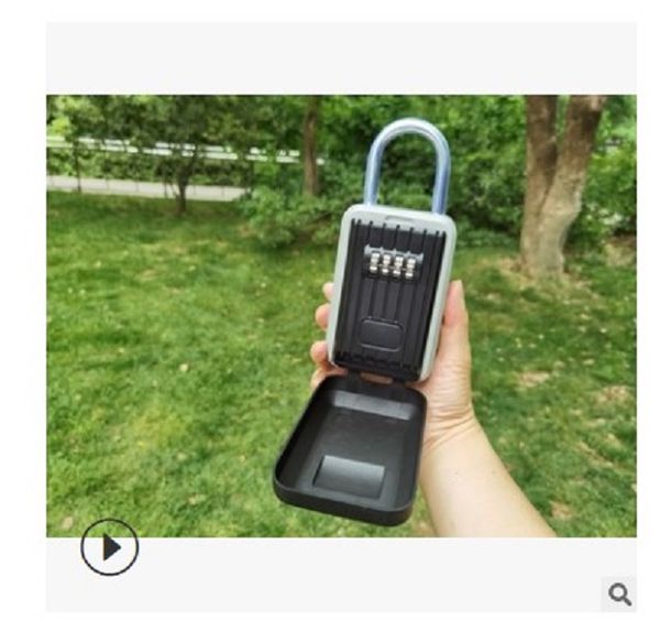 

2020 tools packaging wall mounted metal password box lock box outdoor key storage box anti-theft