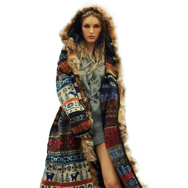 

женщины кардиган свободные шить искусственный мех воротник красочные пальто осень зима с длинным рукавом вязаный свитер куртка мода повседне, Tan;black